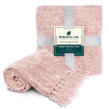 Chenille Tassel Fringe Throw Blanket