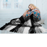 Chenille Tassel Fringe Throw Blanket