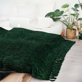 Chenille Tassel Fringe Throw Blanket