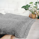 Chenille Tassel Fringe Throw Blanket