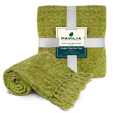 Chenille Tassel Fringe Throw Blanket