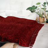 Chenille Tassel Fringe Throw Blanket