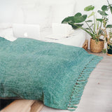 Chenille Tassel Fringe Throw Blanket