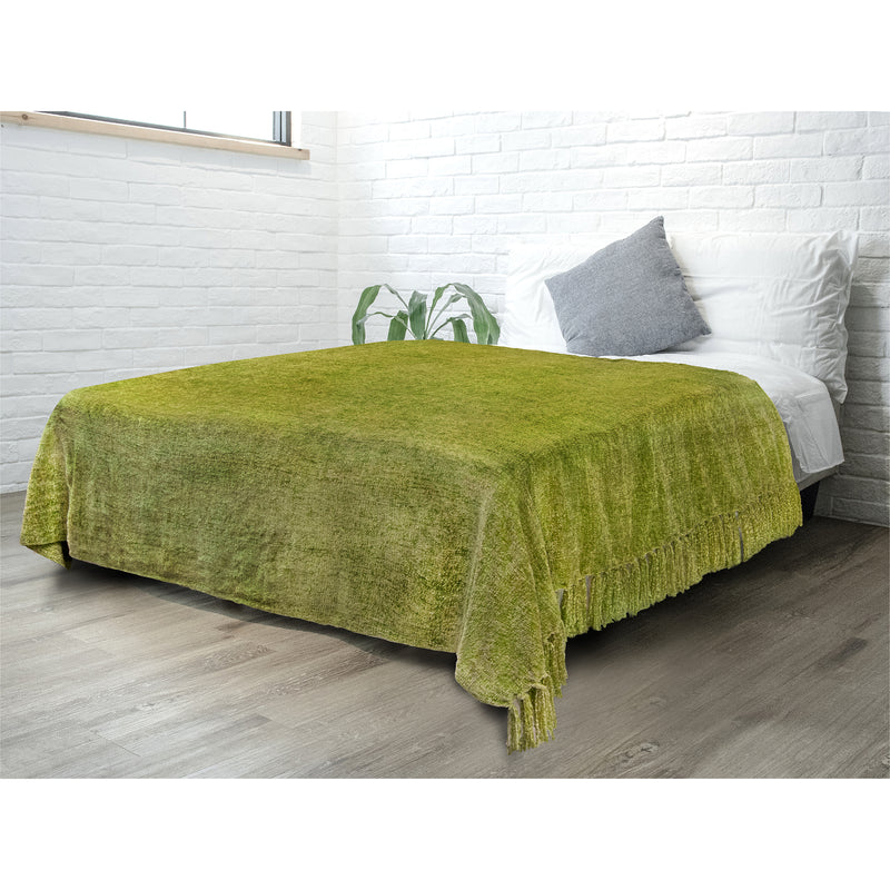 Chenille Tassel Fringe Throw Blanket