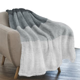 Gradient Ombre Shaggy Sherpa Blanket