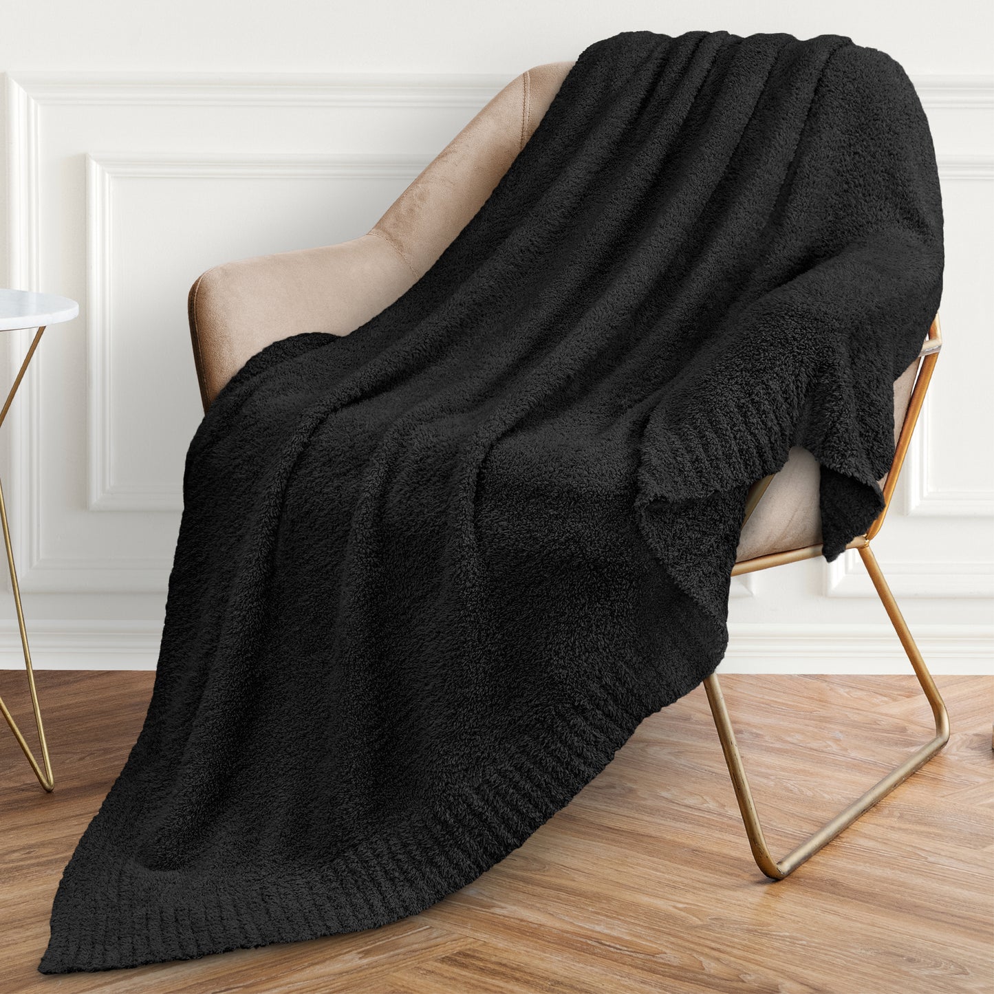 Buttery Soft Fluffy Knit Blanket
