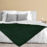 Ribbed Sherpa Throw Blanket