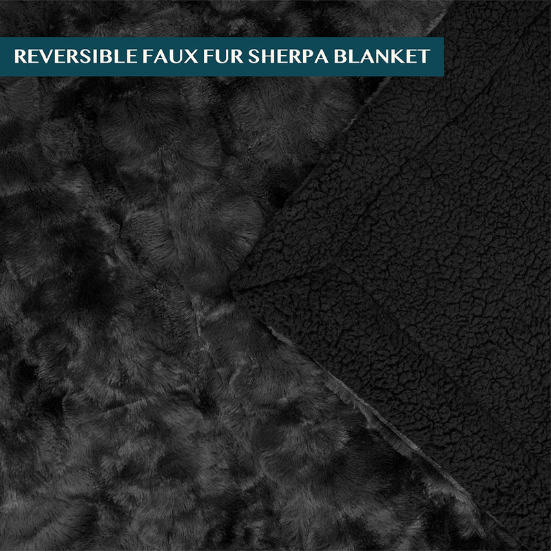 Minky Sherpa Throw Blanket