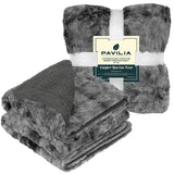 Minky Sherpa Throw Blanket