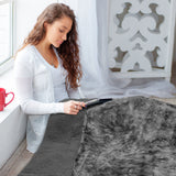 Minky Sherpa Throw Blanket