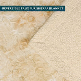 Minky Sherpa Throw Blanket