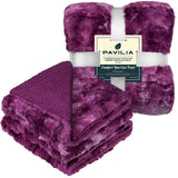 Minky Sherpa Throw Blanket