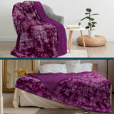 Minky Sherpa Throw Blanket