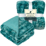 Minky Sherpa Throw Blanket