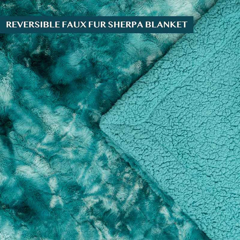 Minky Sherpa Throw Blanket