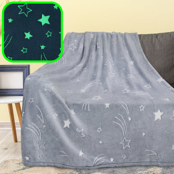 Glow In The Dark Fleece Throw Blanket