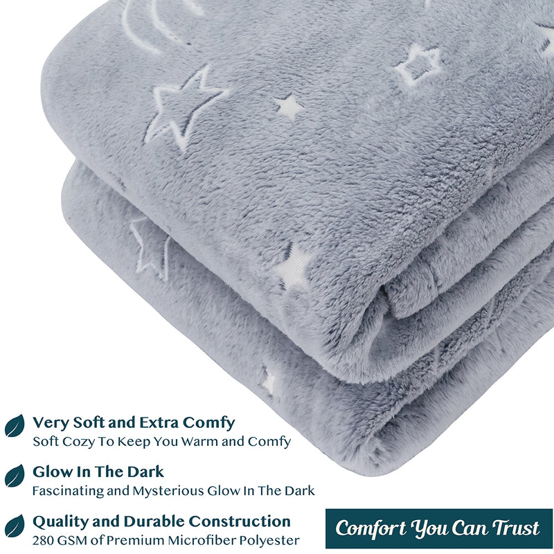 Glow In The Dark Fleece Throw Blanket