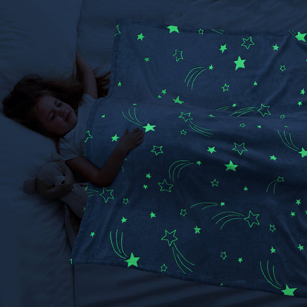 Glow In The Dark Fleece Throw Blanket