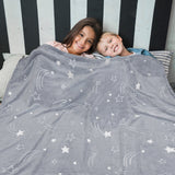Glow In The Dark Fleece Throw Blanket