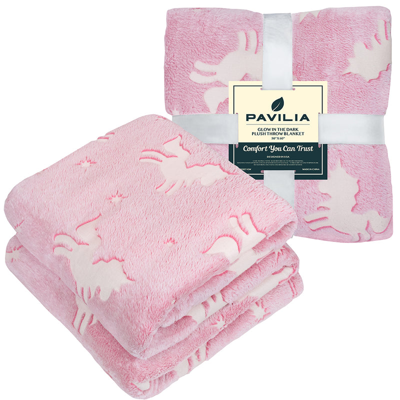 Glow In The Dark Fleece Throw Blanket