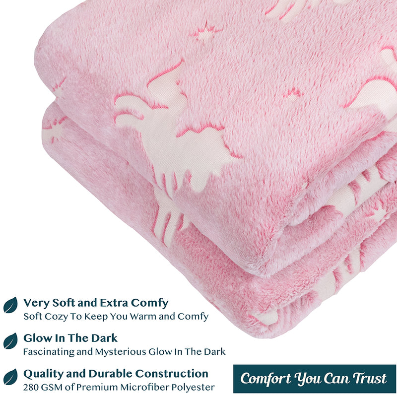 Glow In The Dark Fleece Throw Blanket