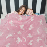Glow In The Dark Fleece Throw Blanket