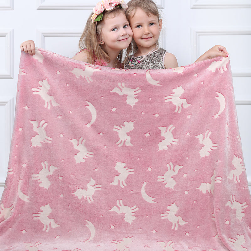 Glow In The Dark Fleece Throw Blanket