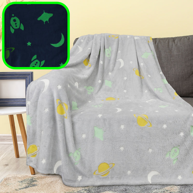 Glow In The Dark Fleece Throw Blanket