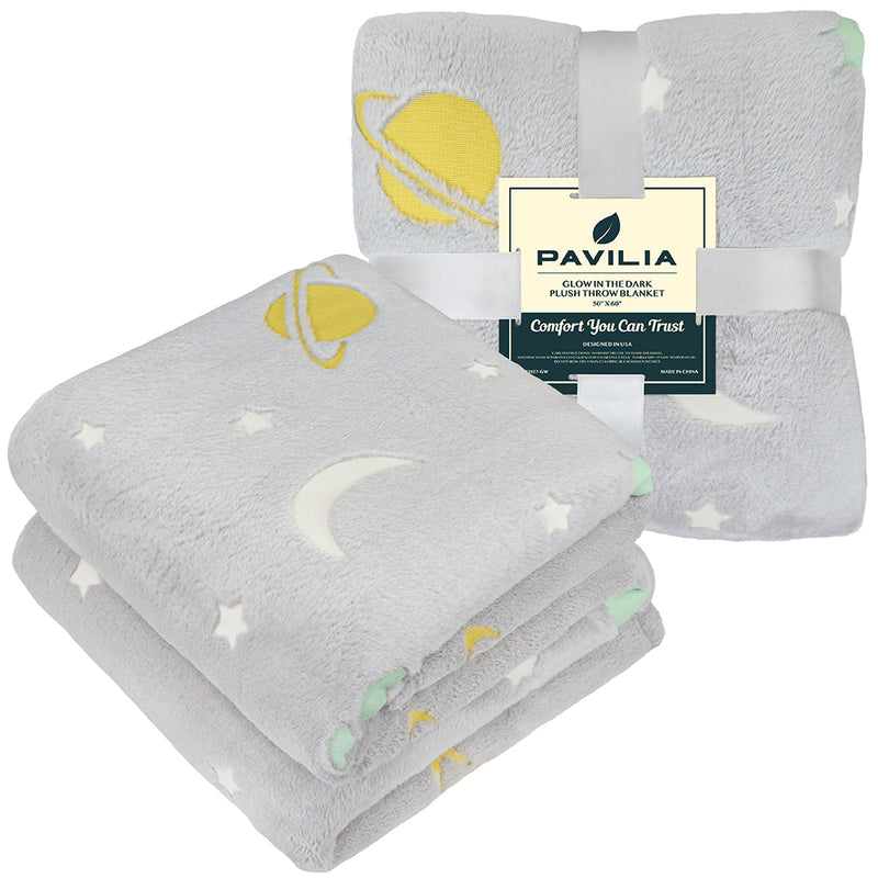 Glow In The Dark Fleece Throw Blanket