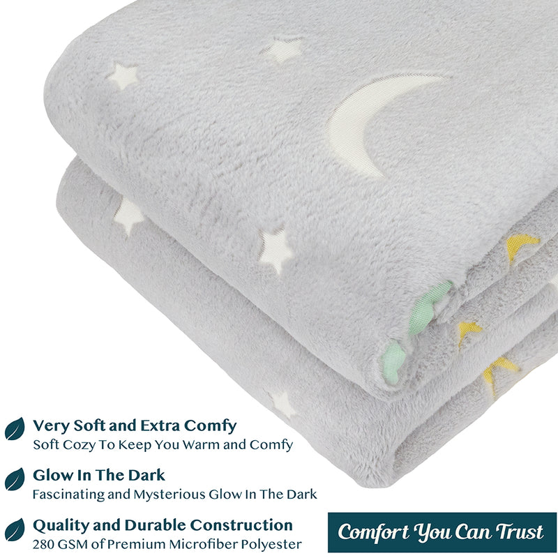 Glow In The Dark Fleece Throw Blanket