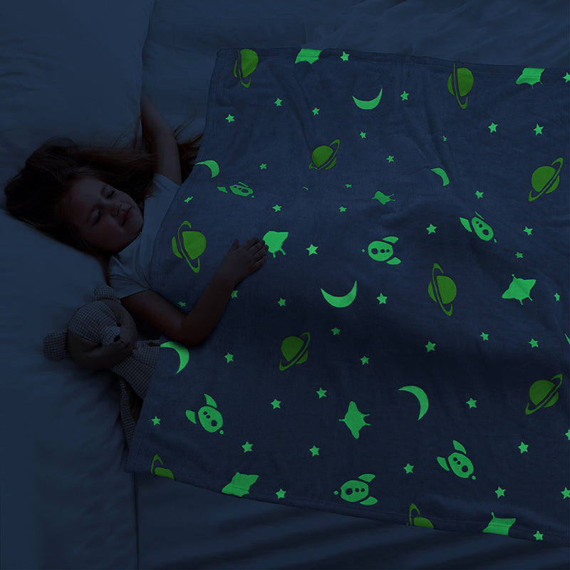 Glow In The Dark Fleece Throw Blanket
