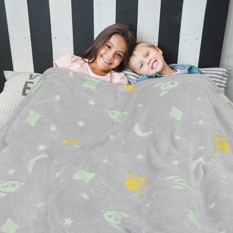 Glow In The Dark Fleece Throw Blanket