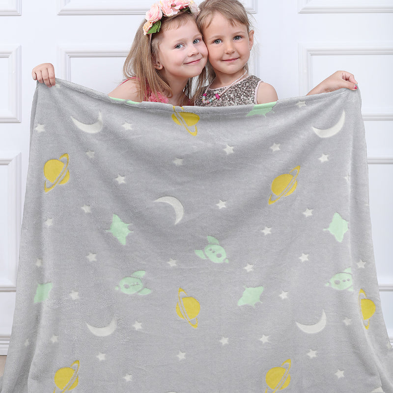 Glow In The Dark Fleece Throw Blanket