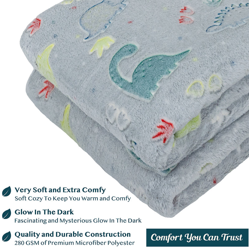 Glow In The Dark Fleece Throw Blanket
