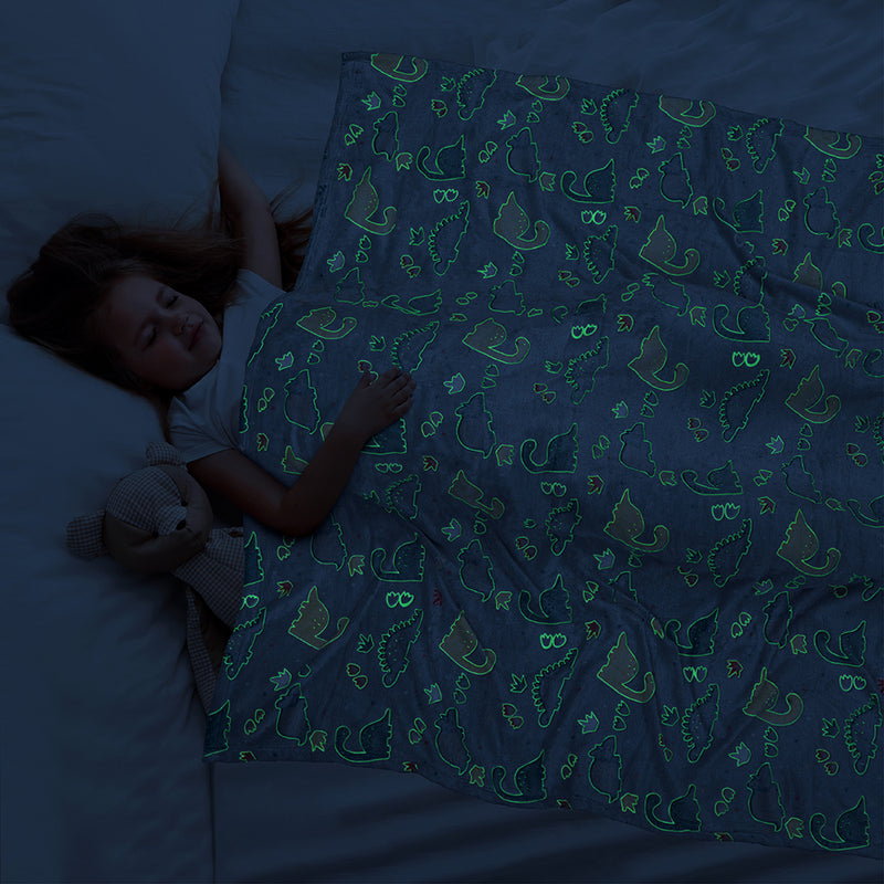 Glow In The Dark Fleece Throw Blanket