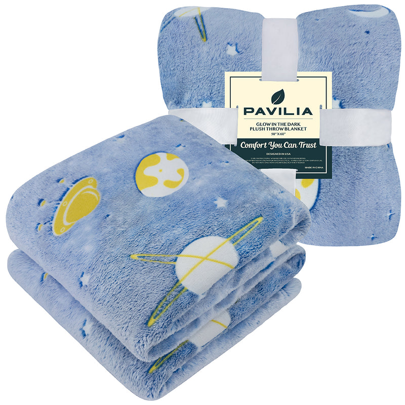 Glow In The Dark Fleece Throw Blanket