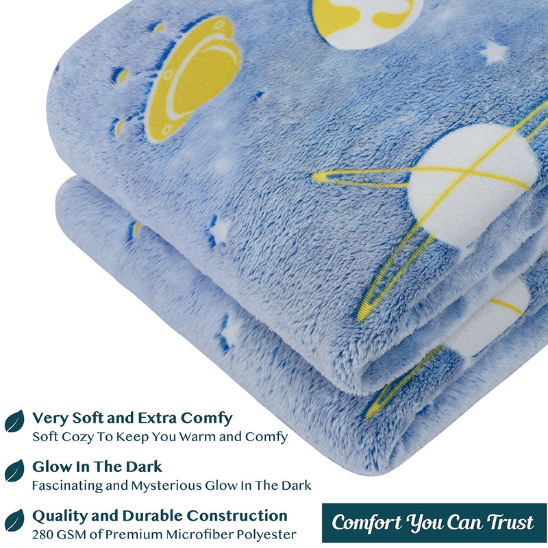 Glow In The Dark Fleece Throw Blanket