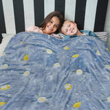 Glow In The Dark Fleece Throw Blanket