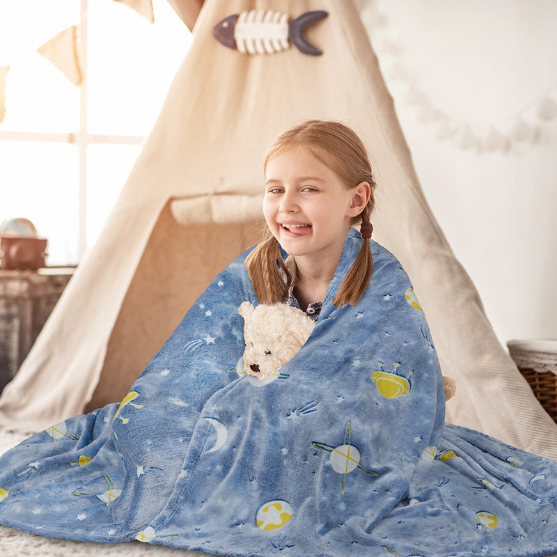 Glow In The Dark Fleece Throw Blanket