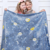 Glow In The Dark Fleece Throw Blanket