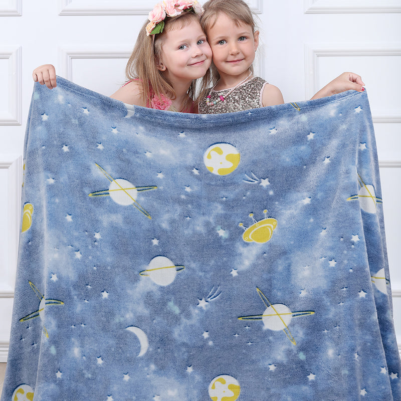 Glow In The Dark Fleece Throw Blanket