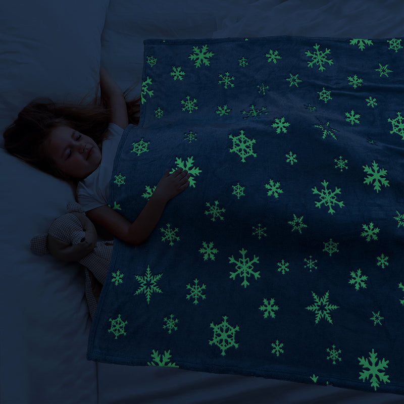 Glow In The Dark Fleece Throw Blanket