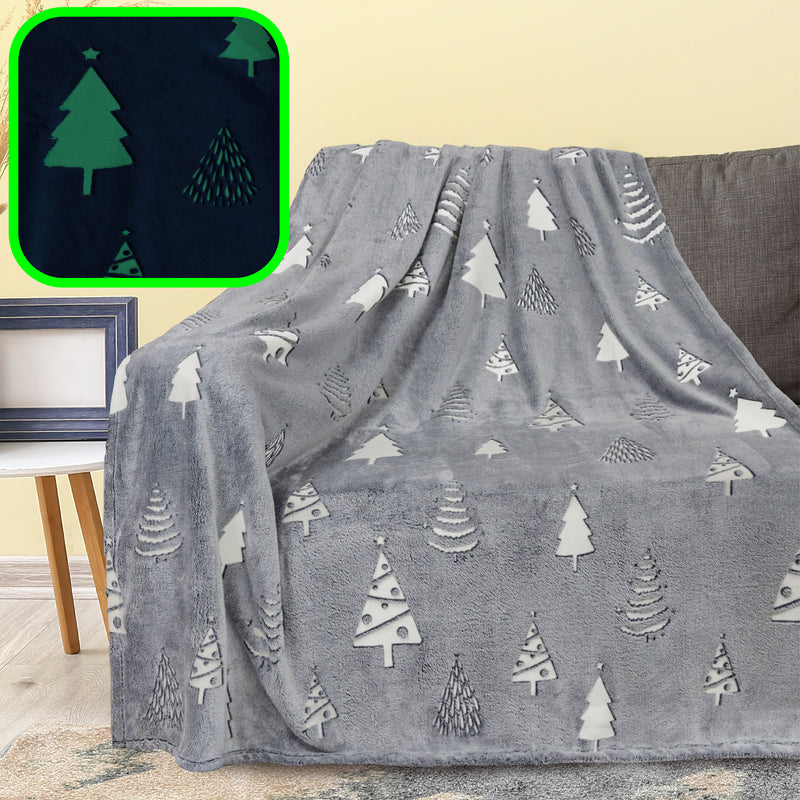 Glow In The Dark Fleece Throw Blanket