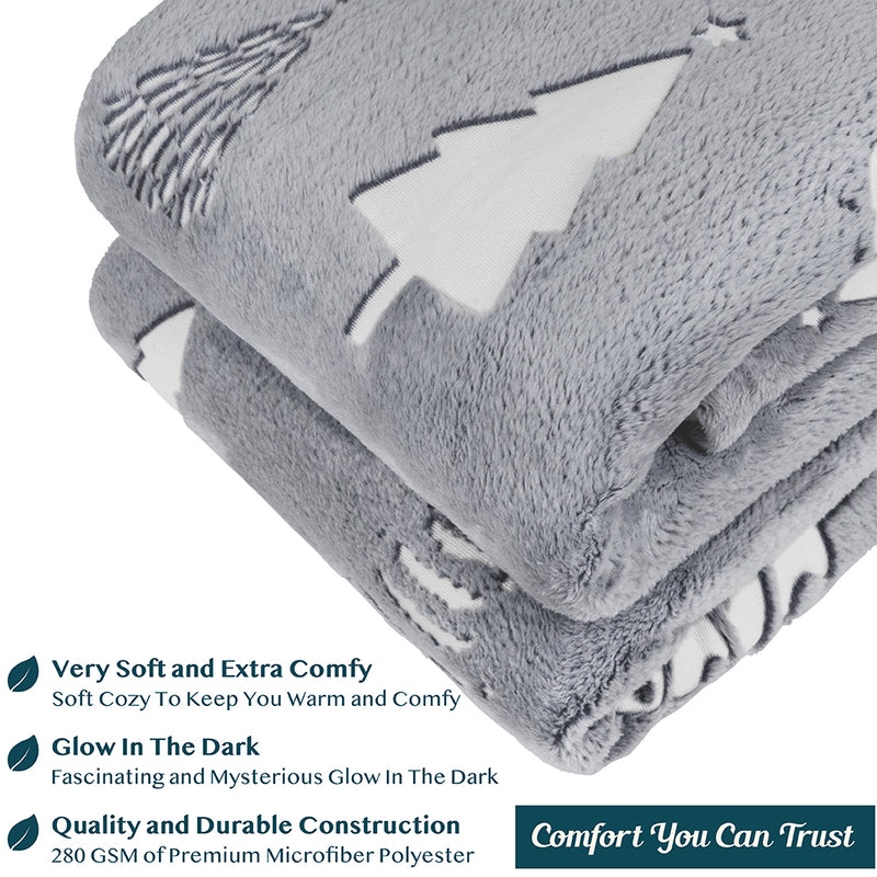 Glow In The Dark Fleece Throw Blanket