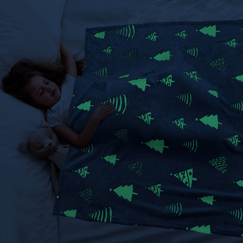 Glow In The Dark Fleece Throw Blanket