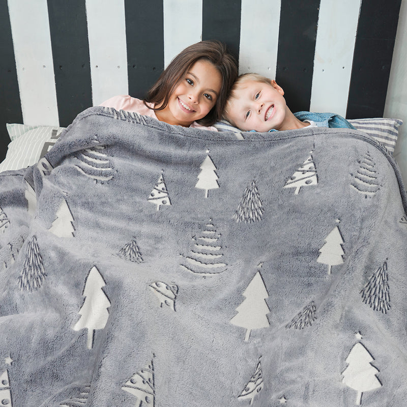 Glow In The Dark Fleece Throw Blanket