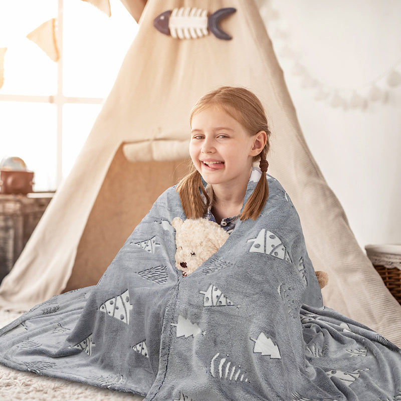 Glow In The Dark Fleece Throw Blanket