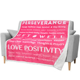 Healing Thoughts Throw Blanket