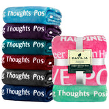 Healing Thoughts Sherpa / Fleece Throw Blanket