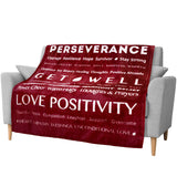 Healing Thoughts Sherpa / Fleece Throw Blanket